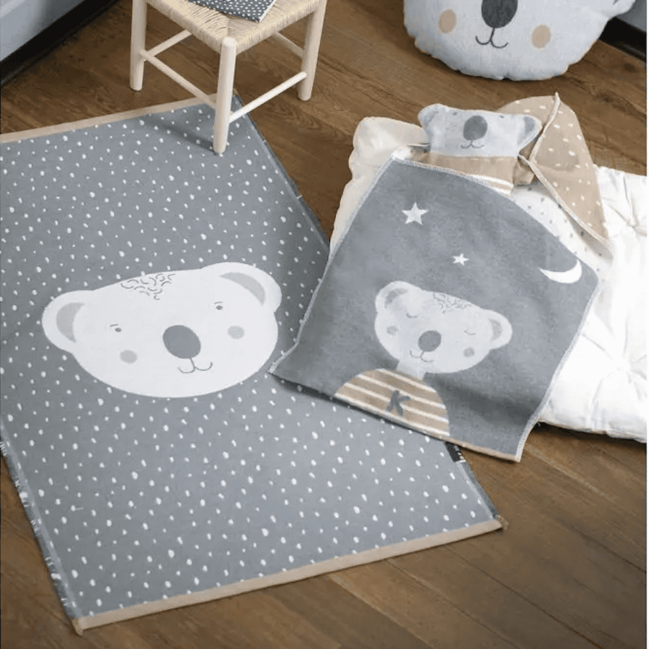 Immagine principale di Tappeto per Bambini Koala in Cotone Riciclato 75x120 cm | David Fussenegger
