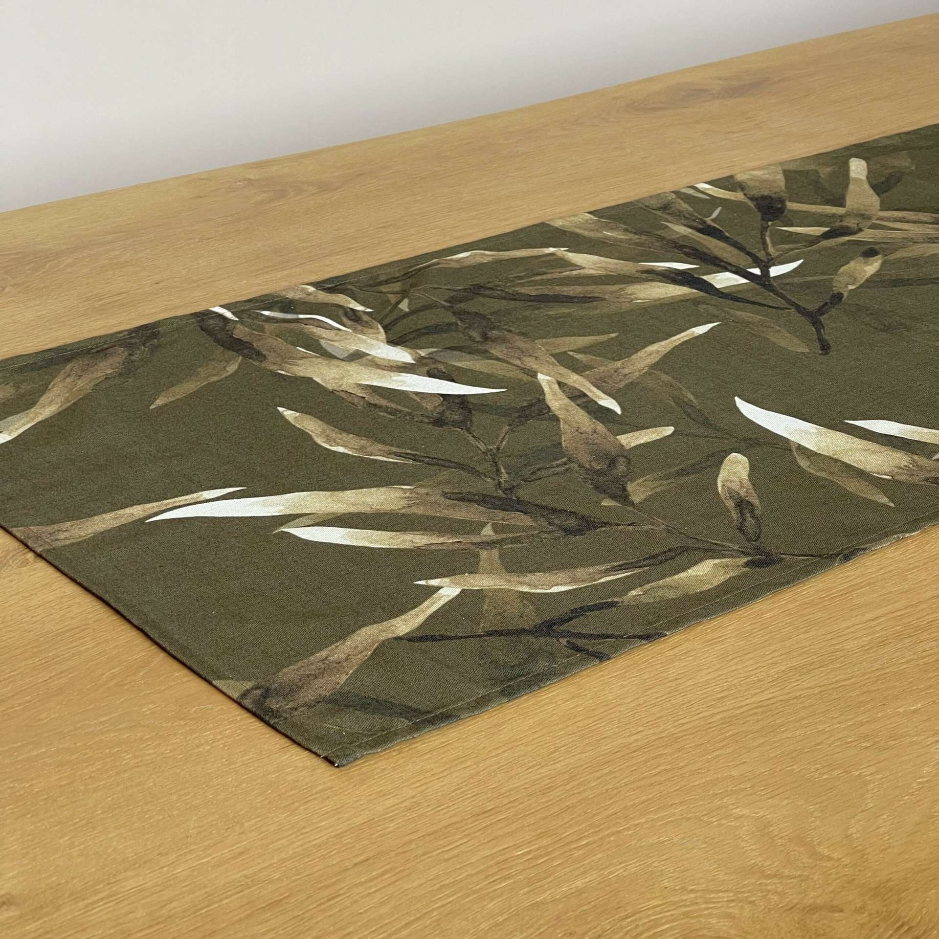 Immagine principale di Runner Tavolo Gommier Marrone in 100% Cotone 50x160 cm | Côté Table