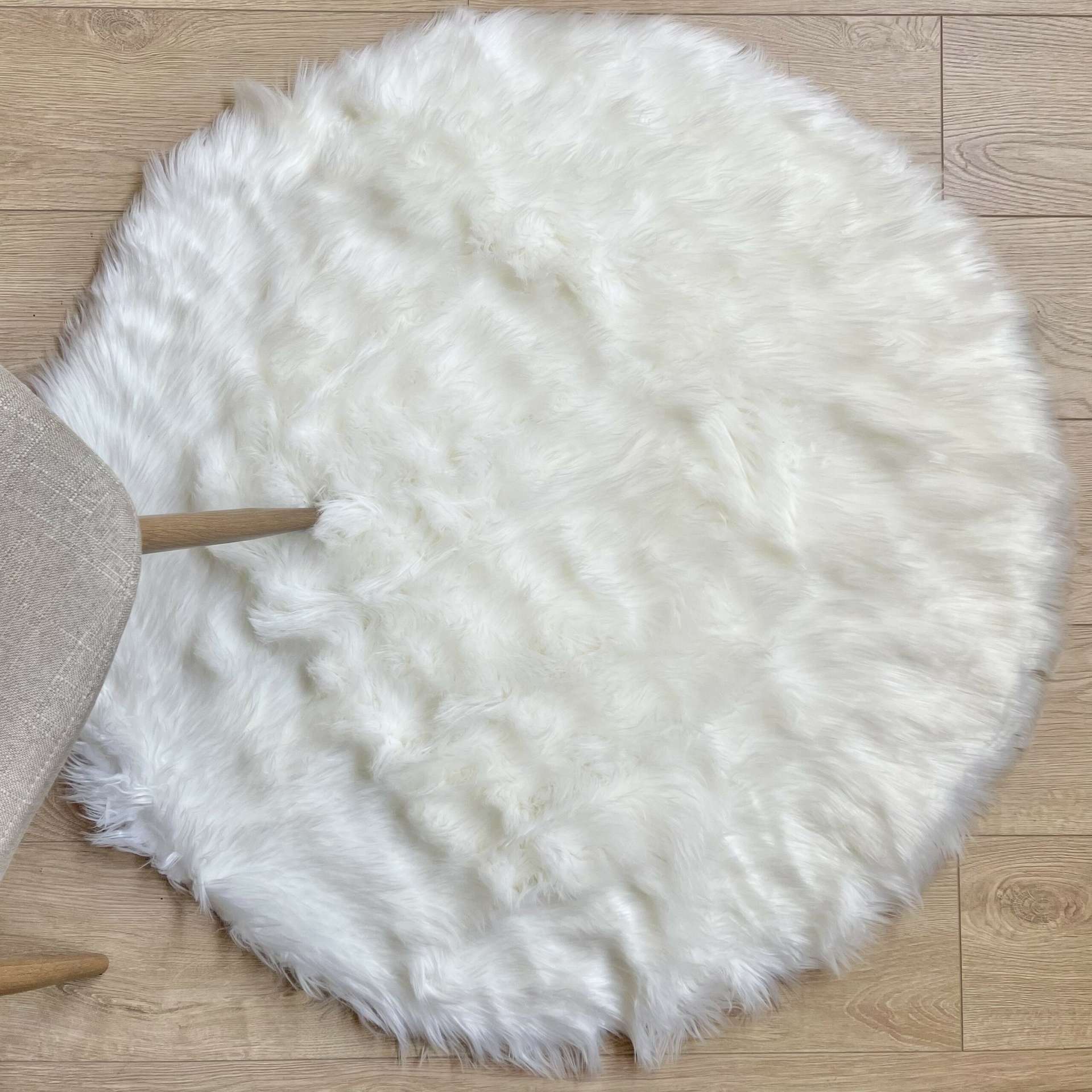 Immagine principale di Tappeto Eskimo Rotondo Pelo Lungo ø 90 cm Daunex | Daunex