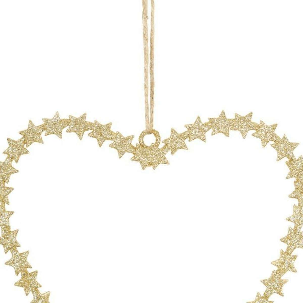 Immagine del prodotto Decorazione Cuore Strass Oro 16x16 cm | Côté Table
