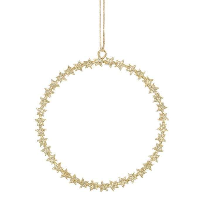 Immagine principale di Decorazione Cerchio Strass Oro  15,5 cm | Côté Table