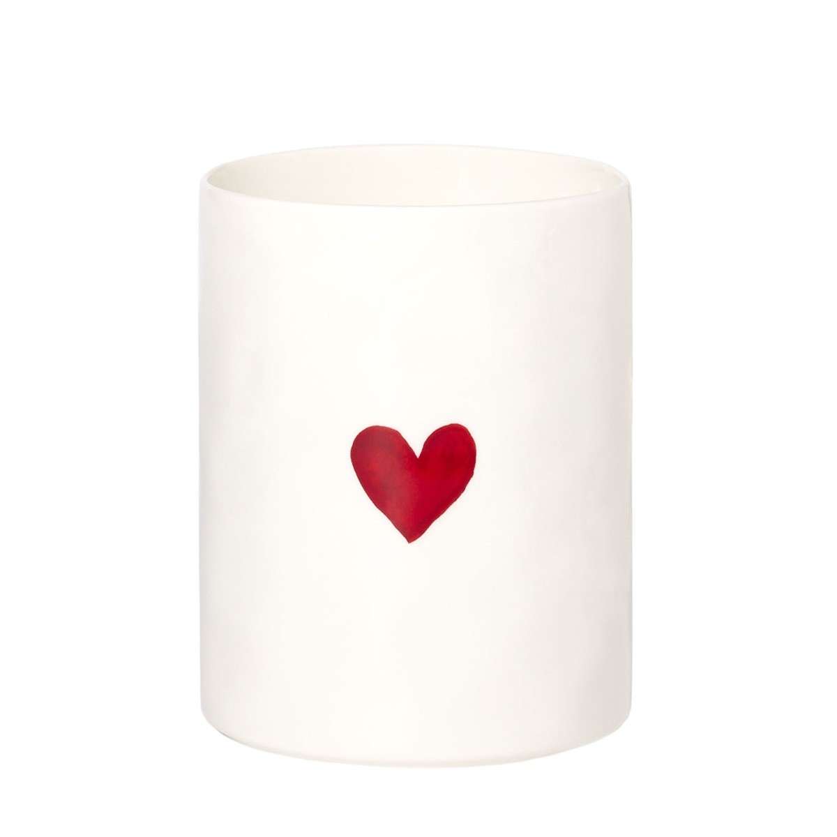 Immagine principale di Portamestoli in Ceramica Cuore Rosso | Simple Day