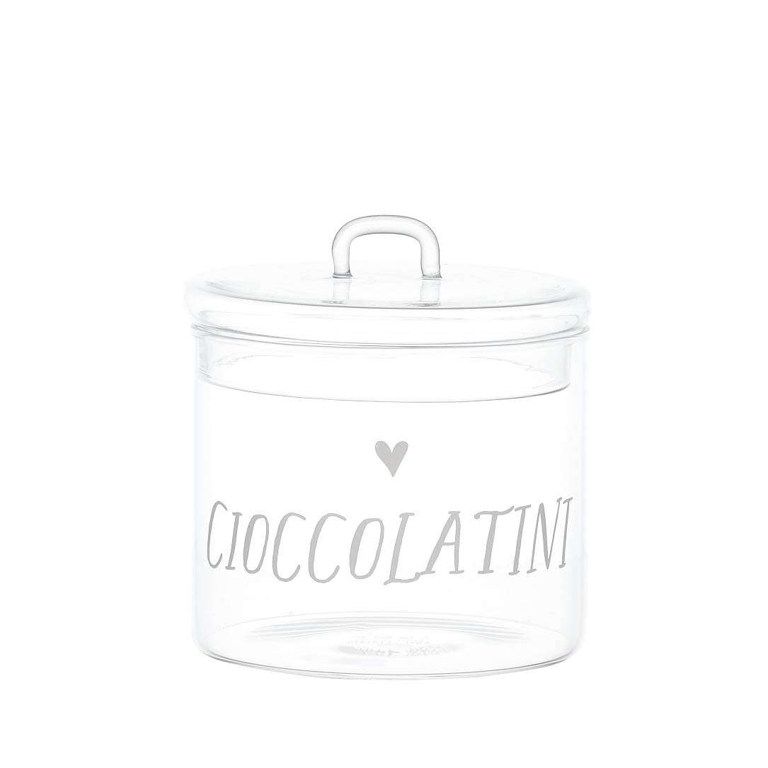 Immagine principale di Barattolo in vetro borosilicato Cioccolatini Cuore 12 cm | Simple Day