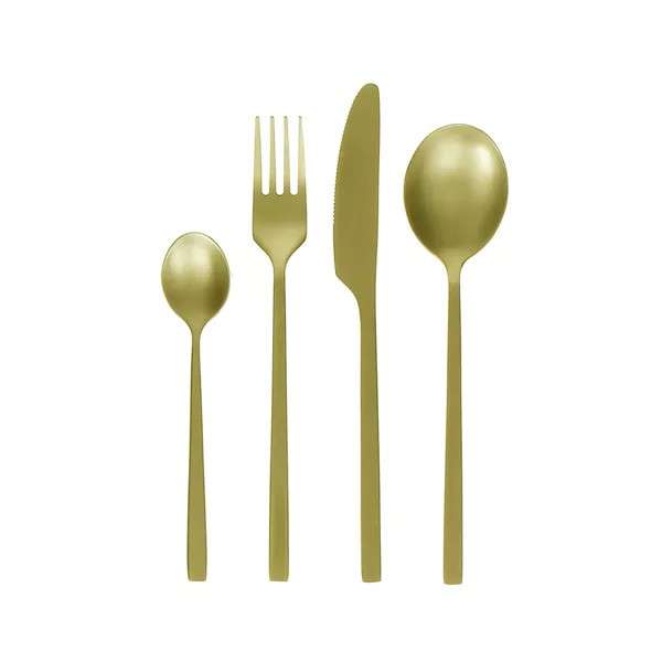Immagine principale di Servizio di 16 posate 18/0 - Acciaio inox Osawa Oro (4 persone) | Pomax Home Collection