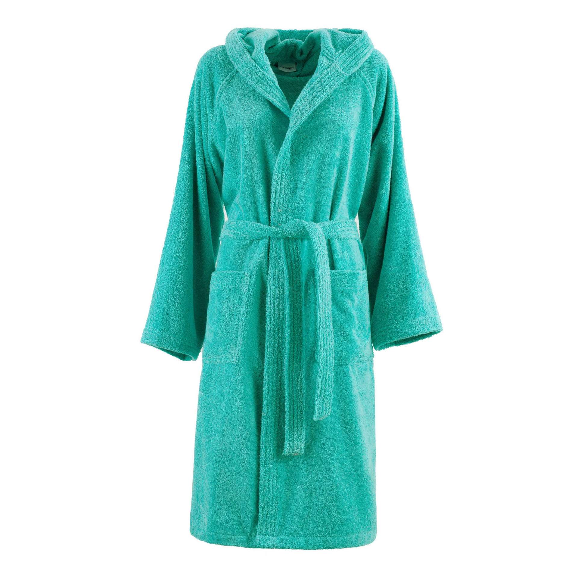 Immagine principale di Accappatoio Pop Color Unisex Verde Acqua 100% Cotone in Tinta Unita (XS-XL | Bassetti