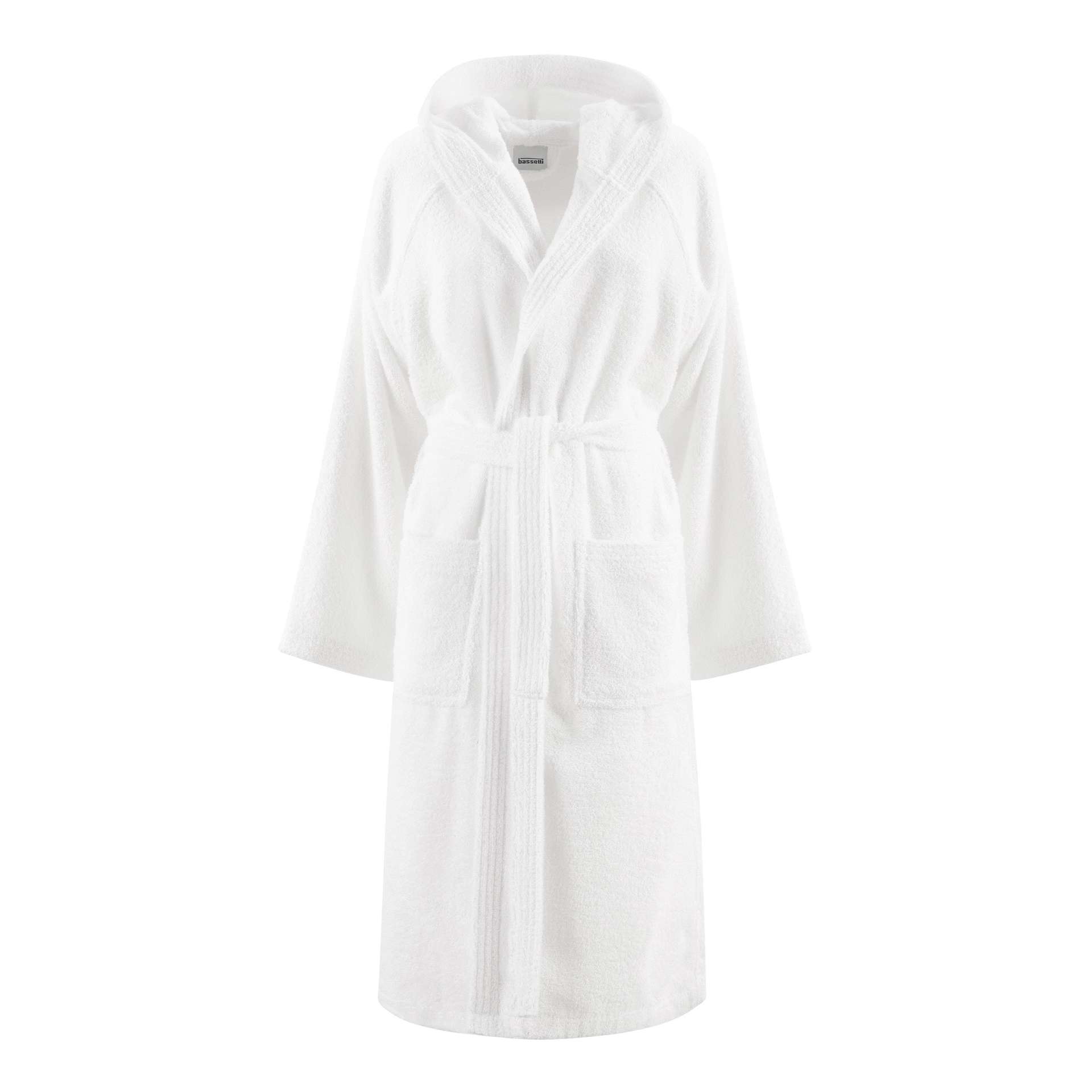 Immagine principale di Accappatoio Pop Color Unisex Bianco 100% Cotone in Tinta Unita (XS-XXL | Bassetti