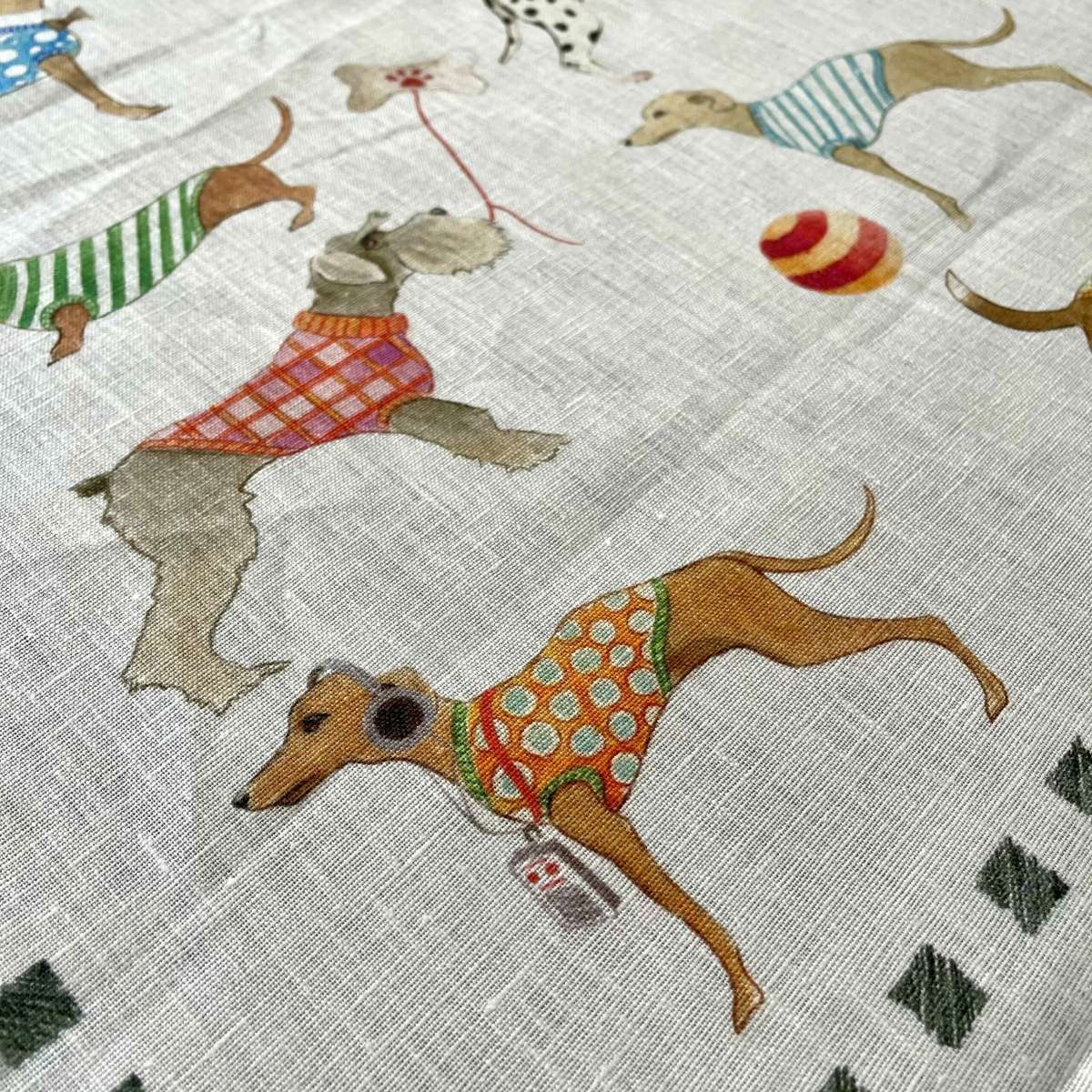 Immagine del prodotto Strofinaccio in Lino Best Friends Cani 50x70 cm | Tessitura Toscana Telerie