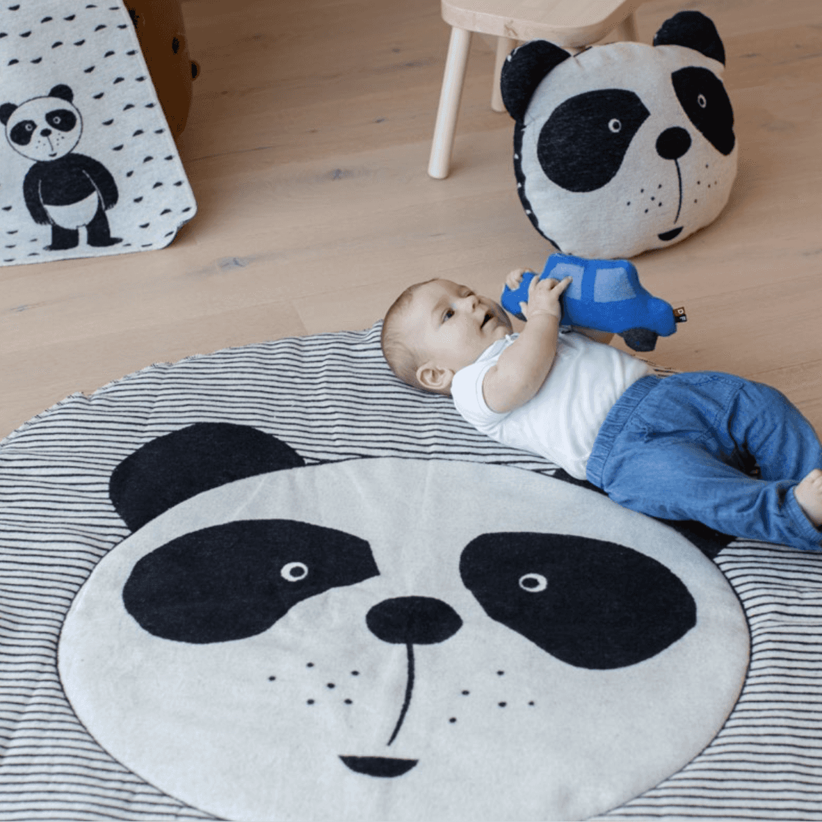 Immagine principale di Tappeto Gioco Panda Imbottito in Cotone 120 | David Fussenegger