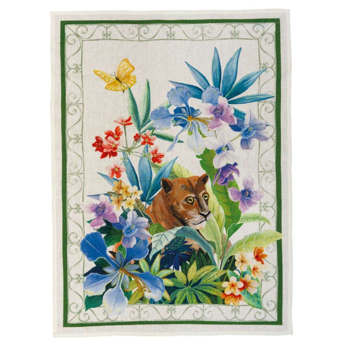 Immagine del prodotto Strofinaccio in Lino Naif - Pantera 50x70 cm | Tessitura Toscana Telerie