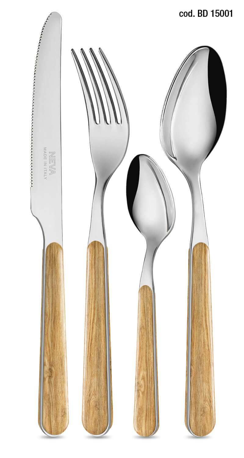 Immagine principale di Servizio Posate Pino Wood 24 Pezzi (+ Colori) | Neva Posateria