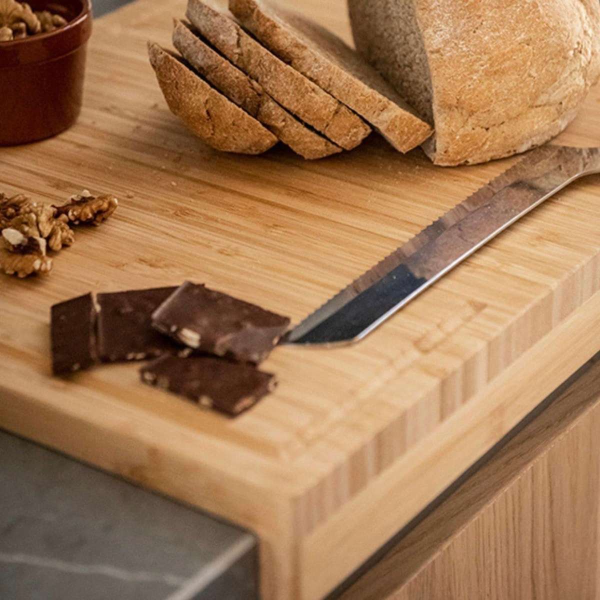 Immagine del prodotto Tagliere da Cucina in Bambù 45x35x5 cm | A. House