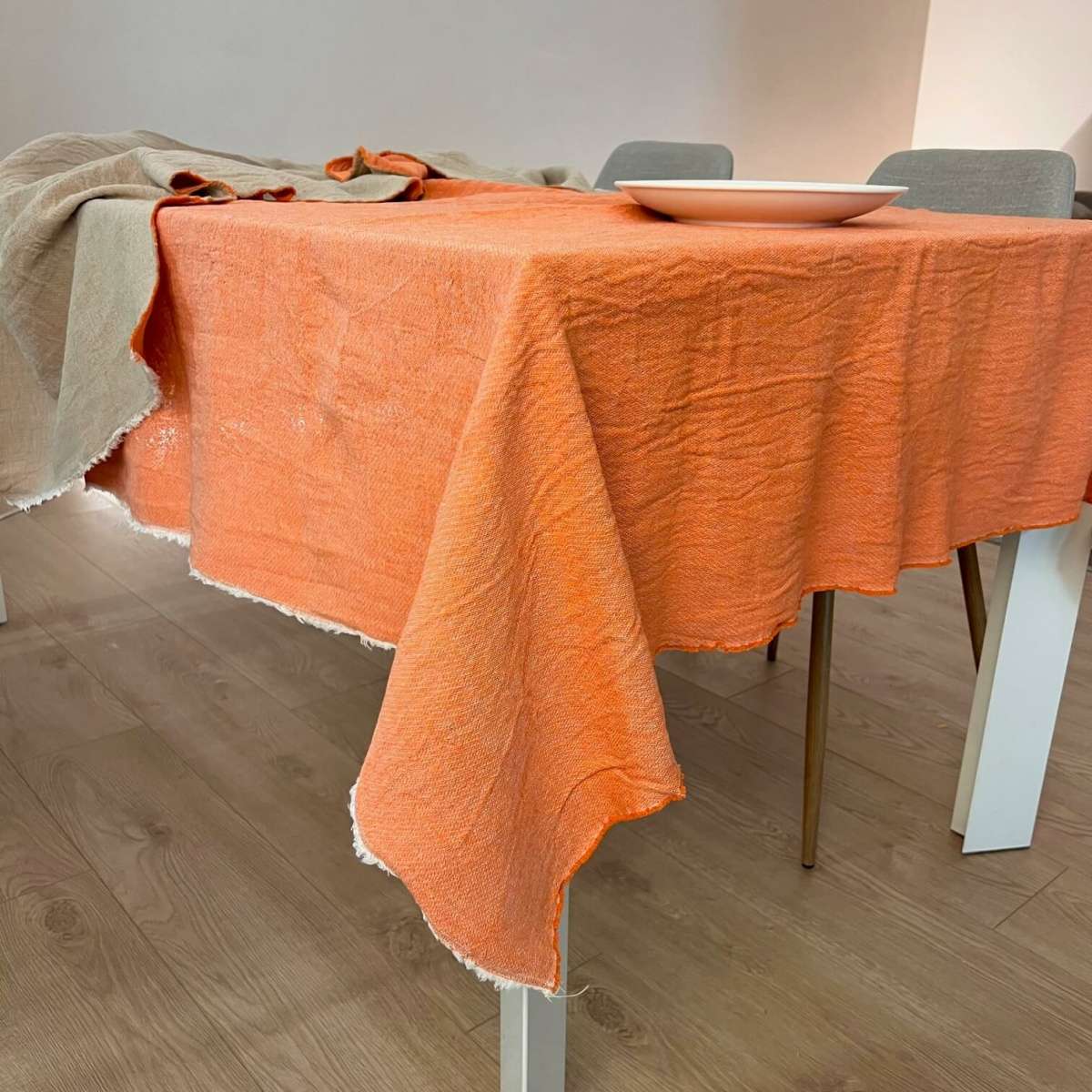 Immagine del prodotto Tovaglia Rettangolare Bicolor Arisa 150x180 cm in Cotone No Stiro (9 colori) | Govina Biancheria per la Casa