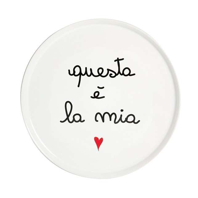 Immagine principale di Piatto Pizza in Ceramica Questa è la Mia 31,5 cm | Simple Day