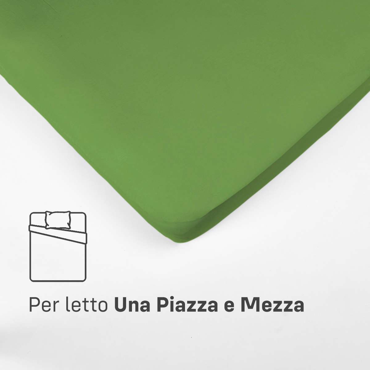 Immagine del prodotto Sotto con Angoli UNA PIAZZA E MEZZA in Cotone Jersey Elasticizzato | Pietro Zanetti Home