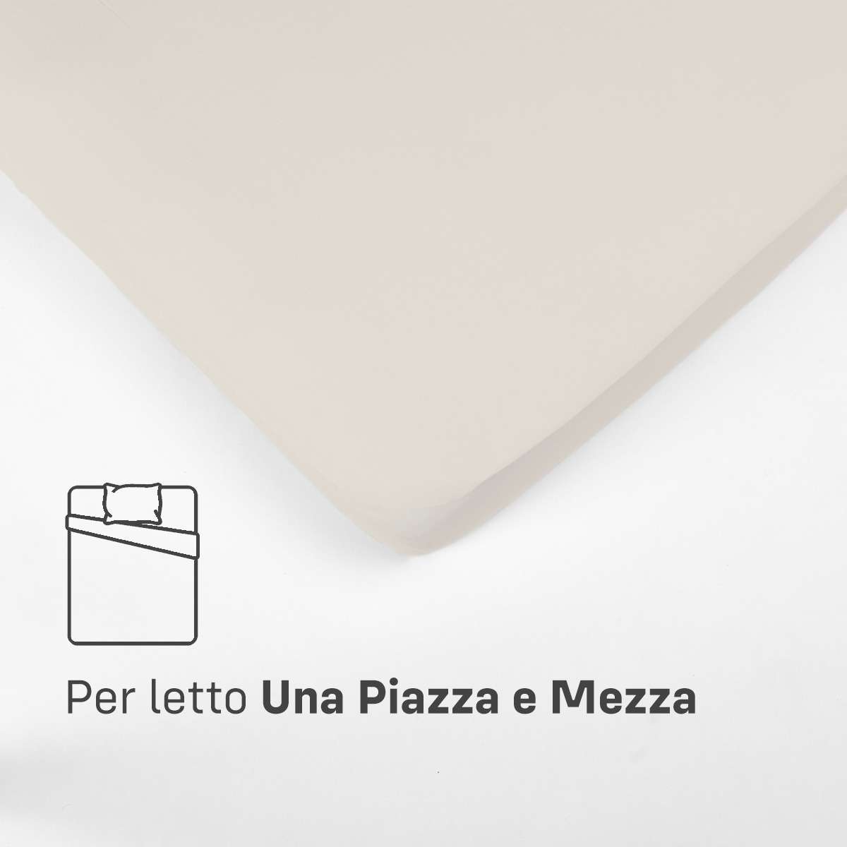 Immagine del prodotto Sotto con Angoli UNA PIAZZA E MEZZA Cotton Elastan | Pietro Zanetti Home