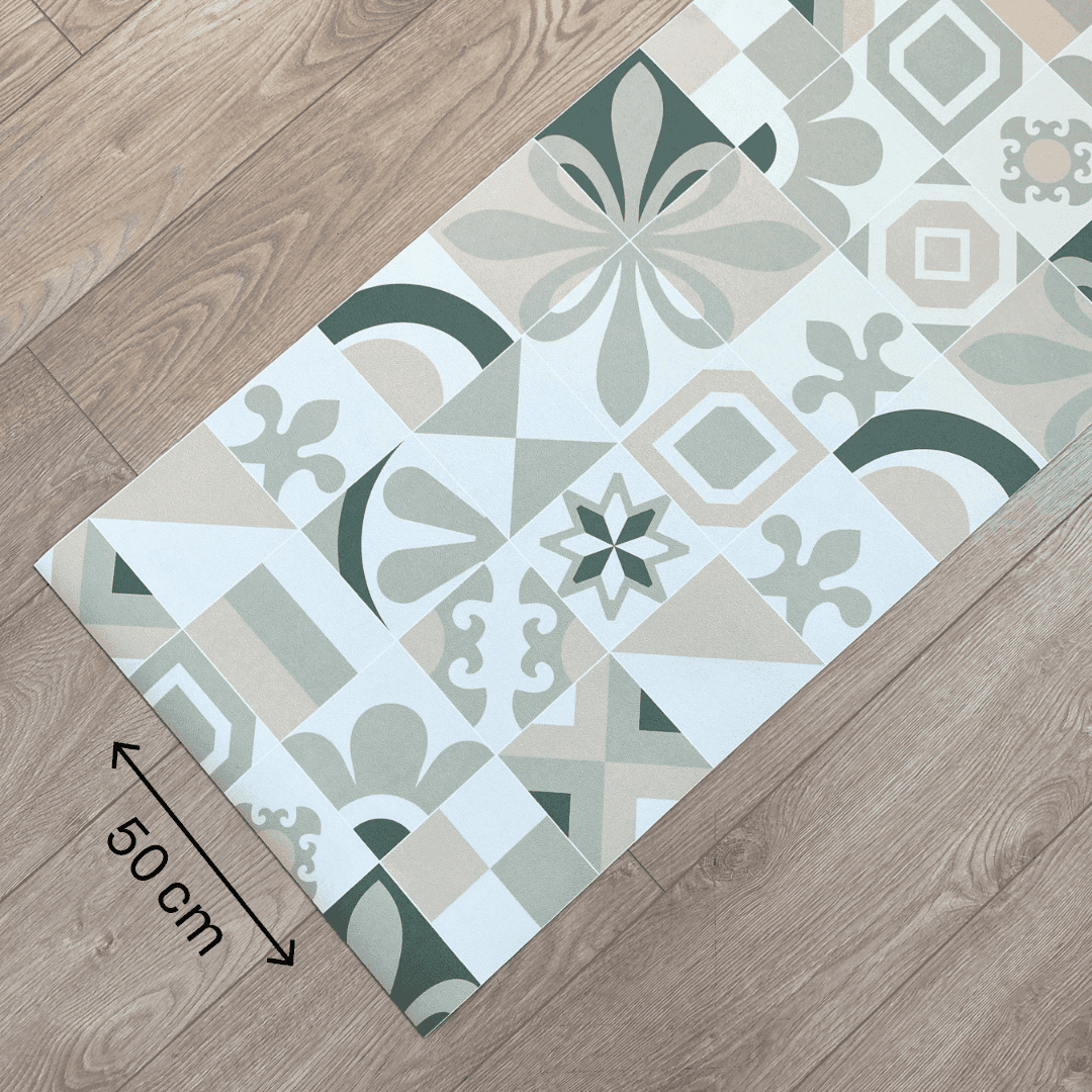 Immagine principale di Tappeto Cucina a metro Graniglia Salvia in Pvc H 50 cm - scegli tu la misura | Pietro Zanetti Home