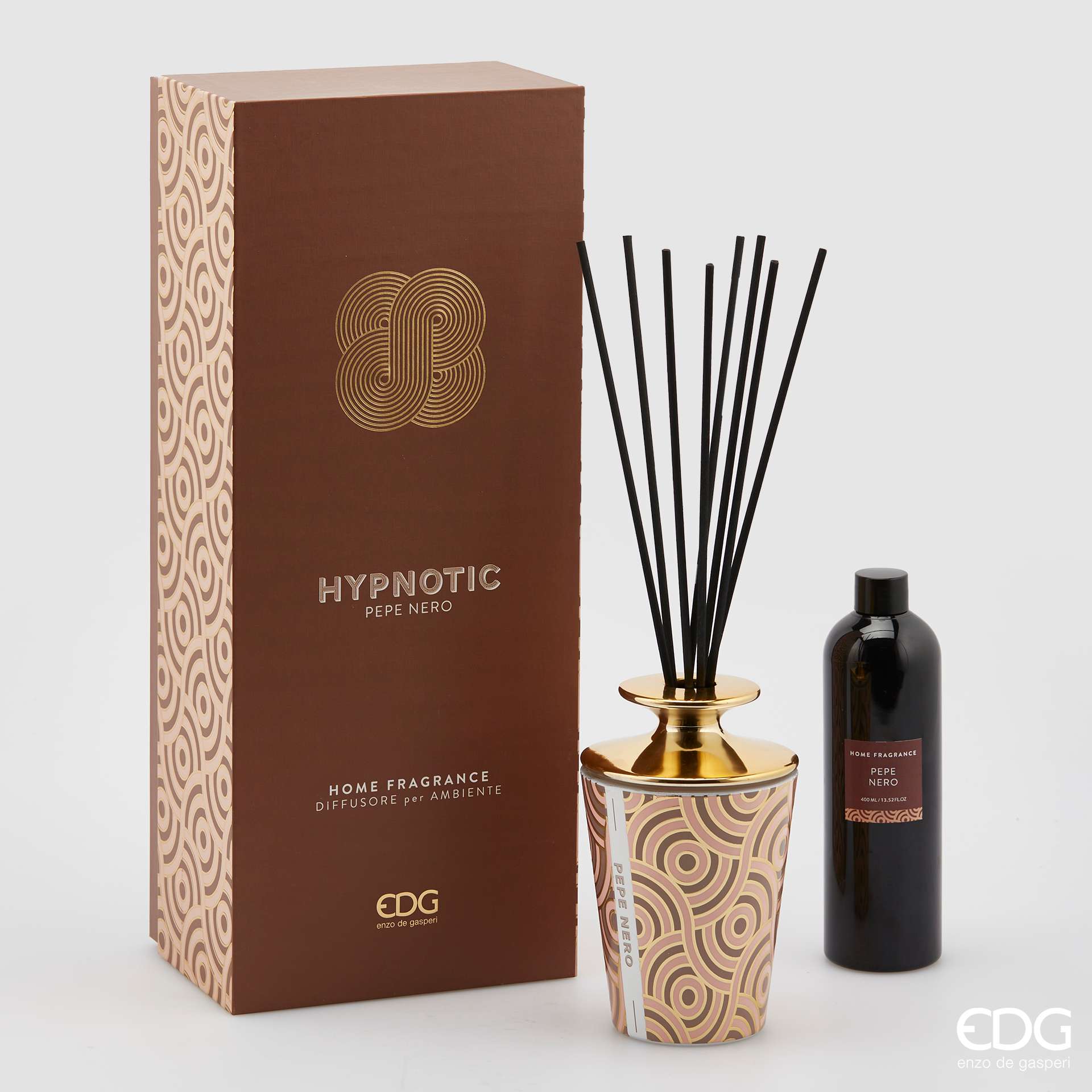 Immagine principale di EDG Profumo per Ambiente con Bastoncini Hypnotic Pepe Nero 400 ml | EDG Enzo De Gasperi