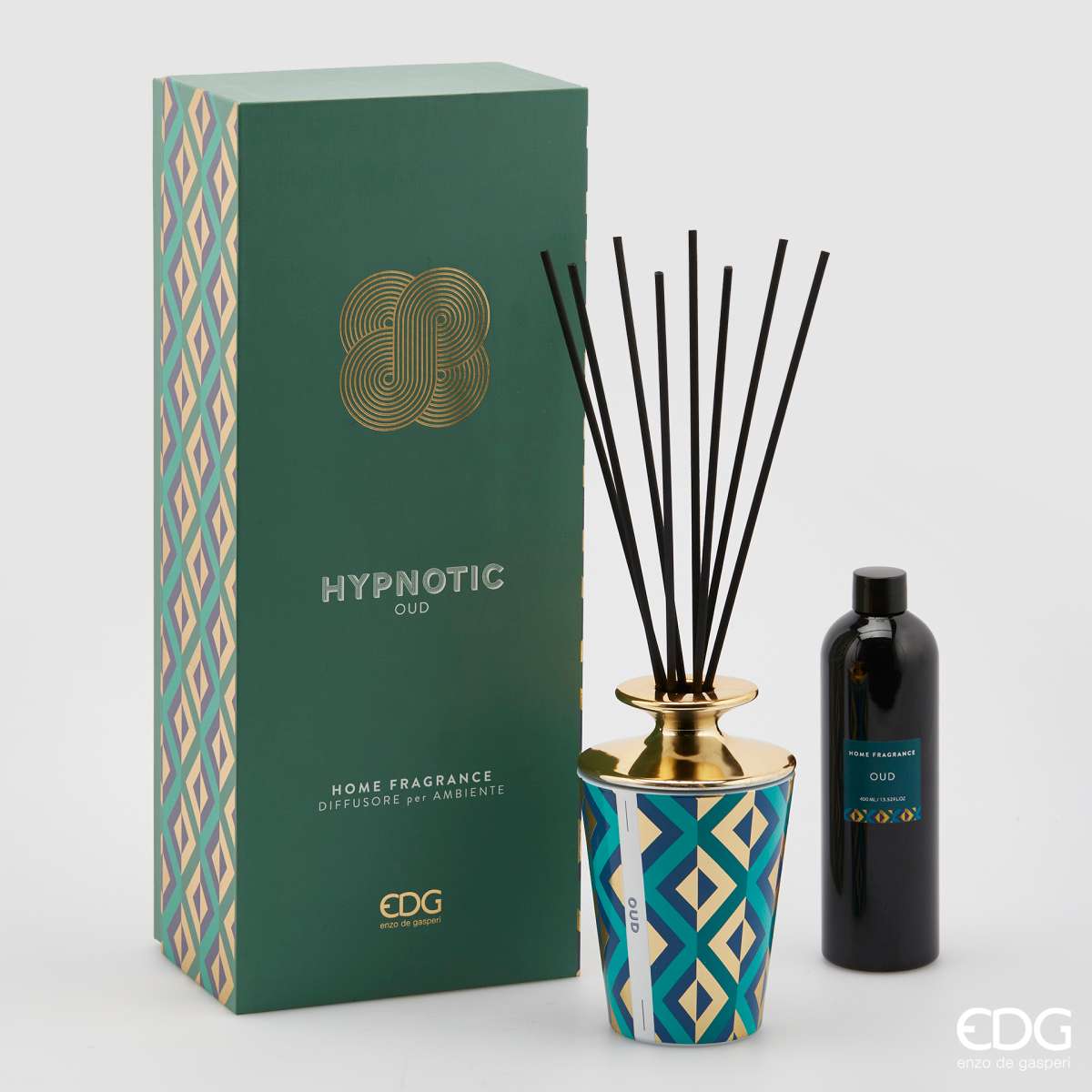 Immagine del prodotto EDG Profumo per Ambiente con Bastoncini Hypnotic Oud 400 ml | EDG Enzo De Gasperi