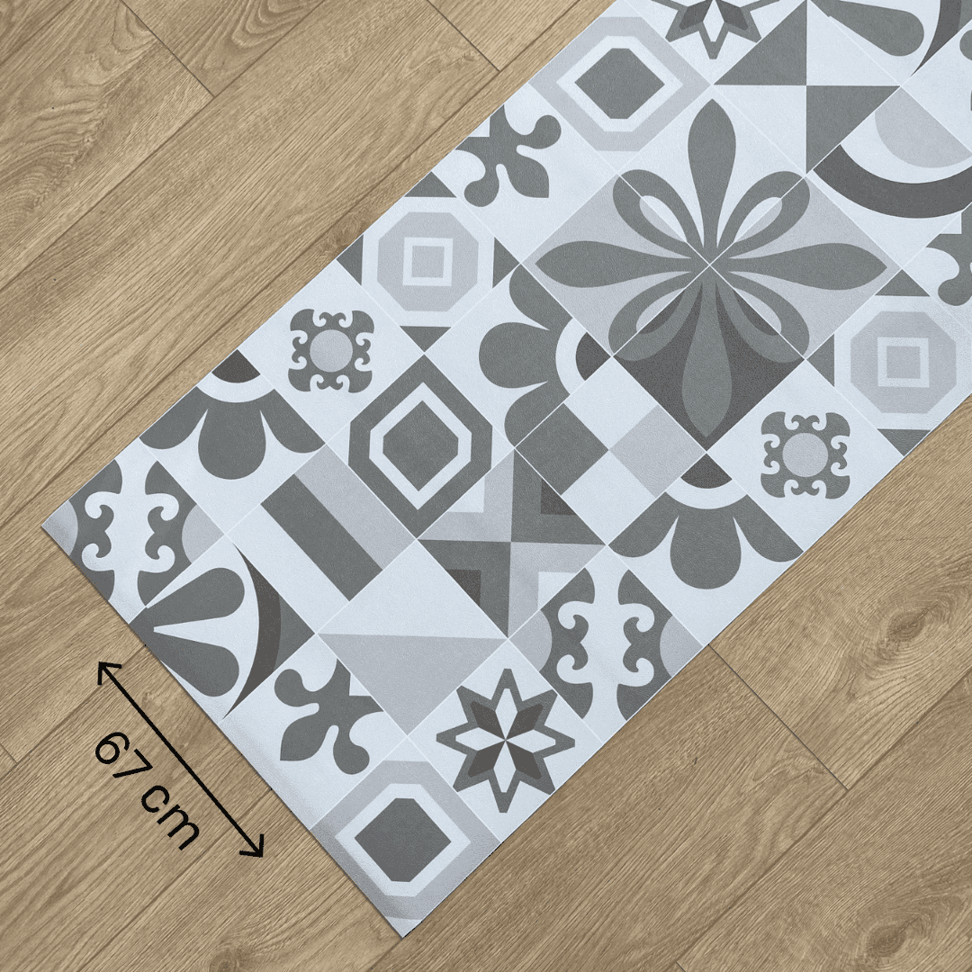 Immagine principale di Tappeto Cucina a metro Graniglia Grigio in Pvc H 67 cm - scegli tu la misura | Pietro Zanetti Home