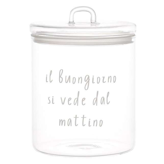 Immagine principale di Barattolo in vetro borosilicato Il Buongiorno 15 cm | Simple Day