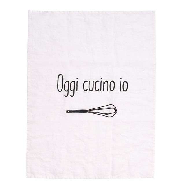 Immagine principale di Strofinaccio in Lino Oggi Cucino Io No Stiro | Simple Day