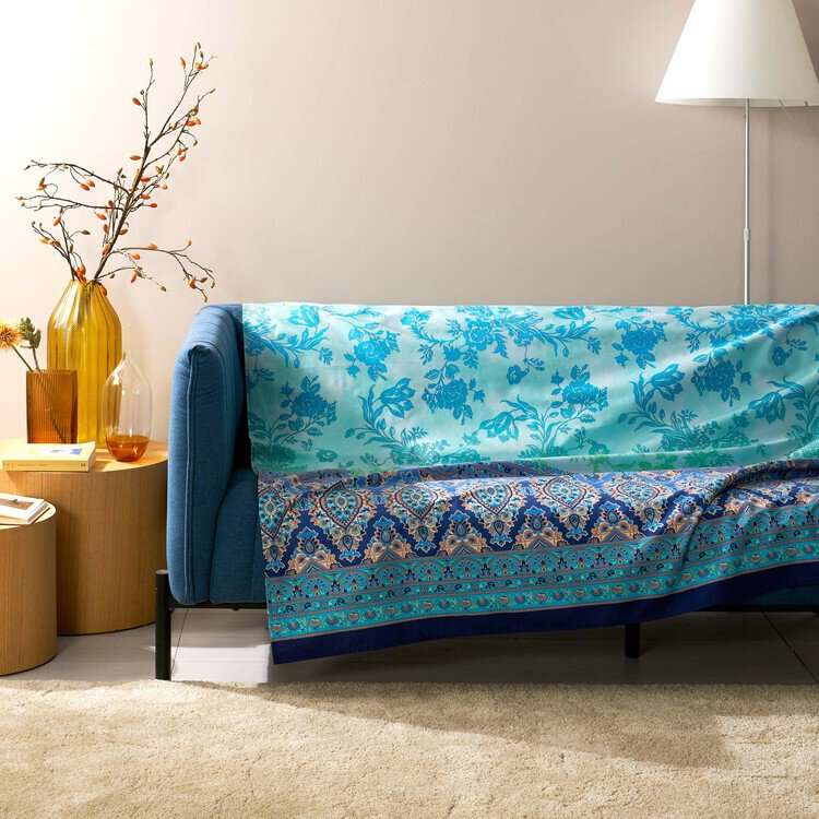 Immagine principale di Copridivano Granfoulard Agrigento in Cotone Bassetti 270x270 cm | Bassetti