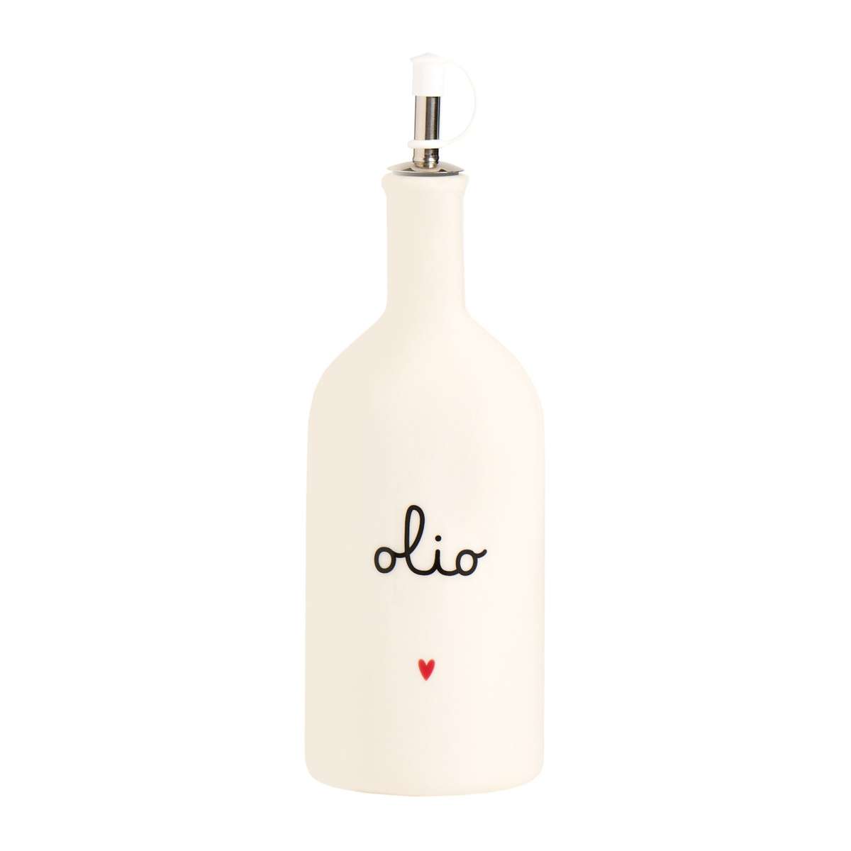 Immagine del prodotto Bottiglia Olio CUORE in Ceramica 600 ml | Simple Day