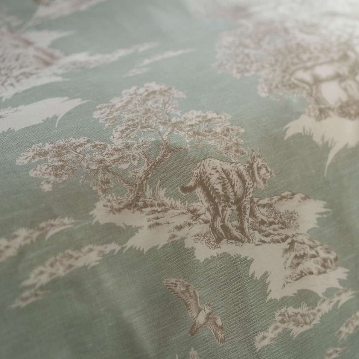 Immagine del prodotto Parure Copripiumino Matrimoniale Pure Verde in Percalle di Cotone | Tessitura Toscana Telerie