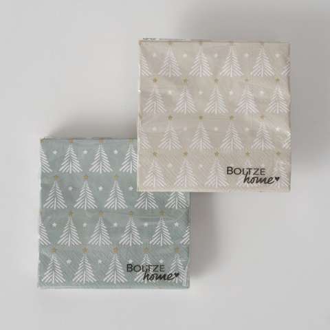 Immagine principale di Tovaglioli di Carta Scarlett ABETI confezione (20) 33x33 cm (2 co | Boltze