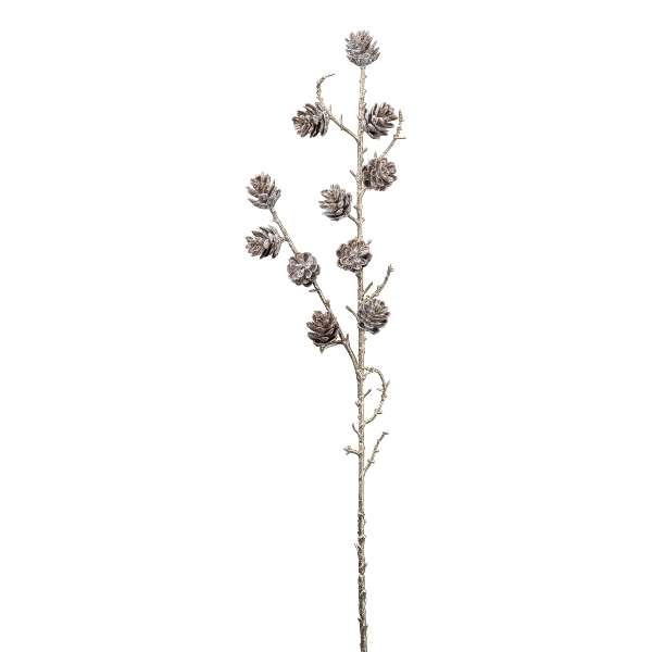 Immagine principale di Mazzo di Pigne Innevate con Ramo Oro 83 cm (Grande) | Gasper since 1965