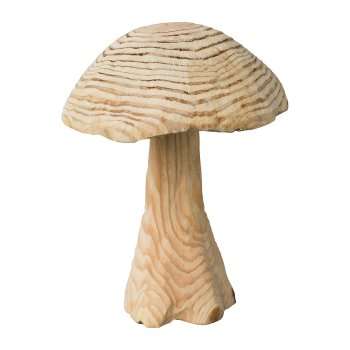 Immagine principale di Fungo Decorativo Paulownia in Legno Naturale (2 Misure) | Gasper since 1965