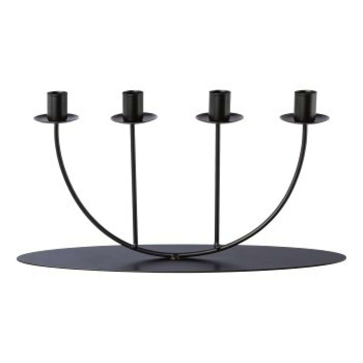 Immagine del prodotto Portacandele in metallo nero x4 Candele 40x8x18 cm UPSIDE | Gasper since 1965