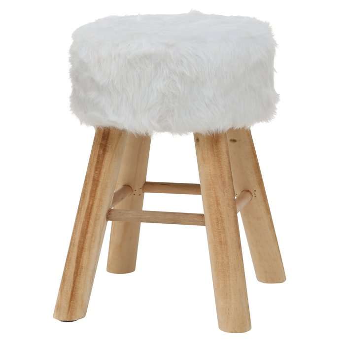 Immagine principale di Sgabello Woody in legno di Pino Silvestre h 41 cm (2 Colori) | Boltze