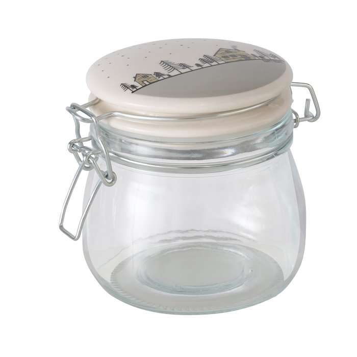 Immagine principale di Barattolo in Vetro Homewood con Tappo Ermetico e Chiusura a Clip 450 ml (2 | Boltze