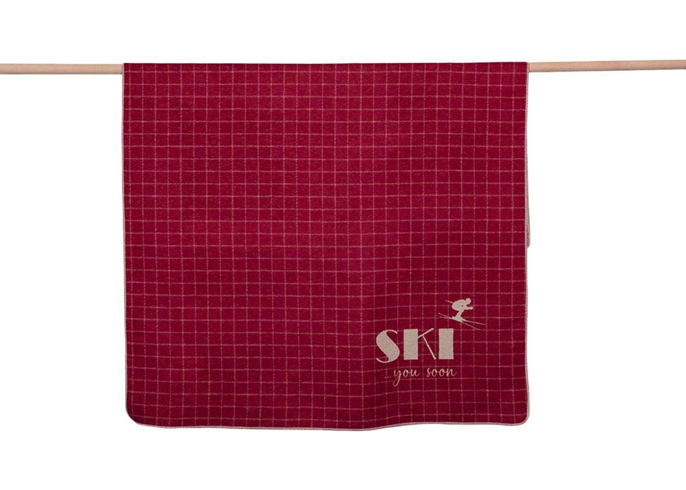 Immagine principale di Plaid invernale in Cotone Ski You Soon 140x200 cm (3 Colori) | David Fussenegger