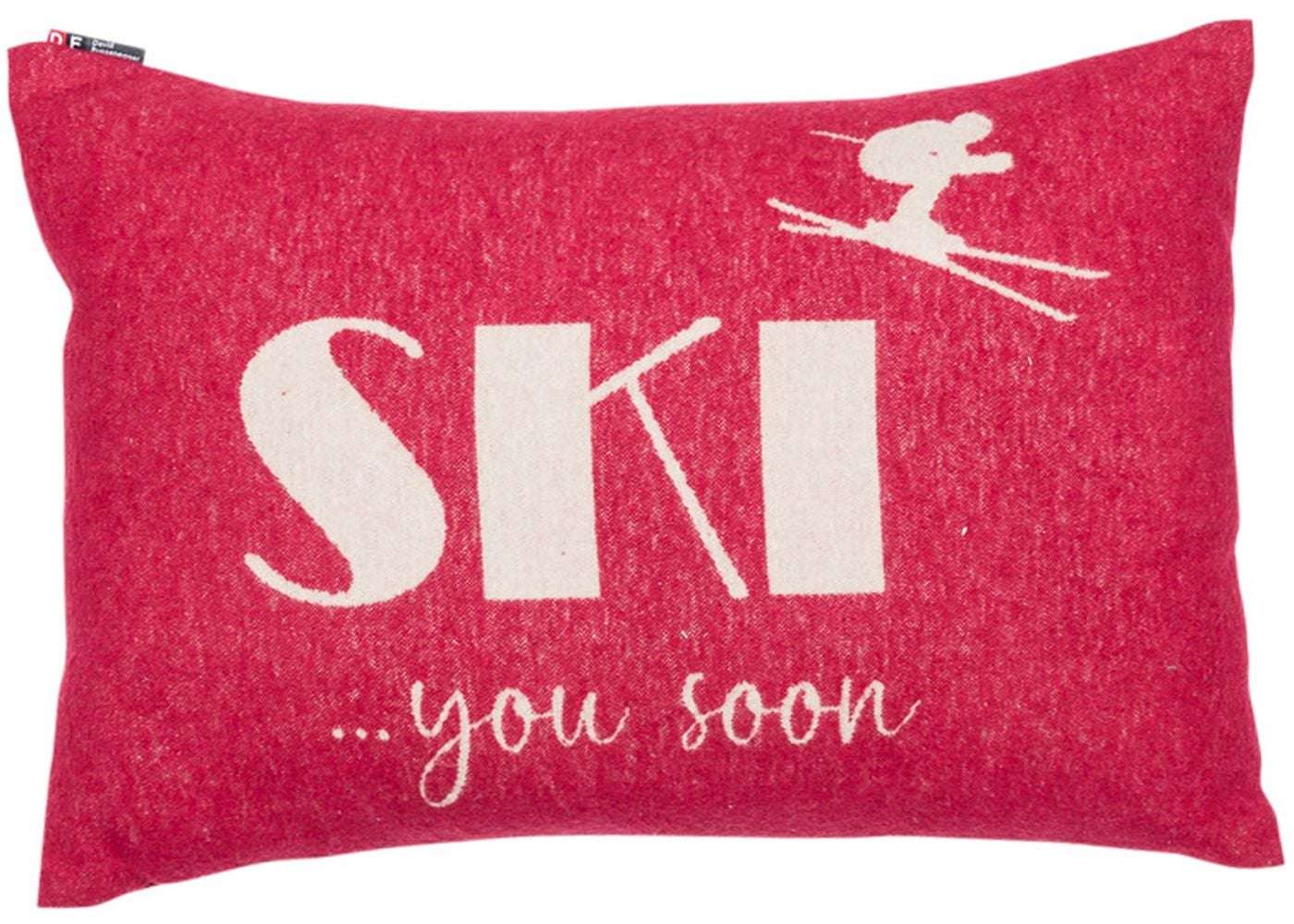 Immagine principale di Federa Cuscino Divano in Cotone Ski You Soon 40x60 cm (3 Colori) | David Fussenegger