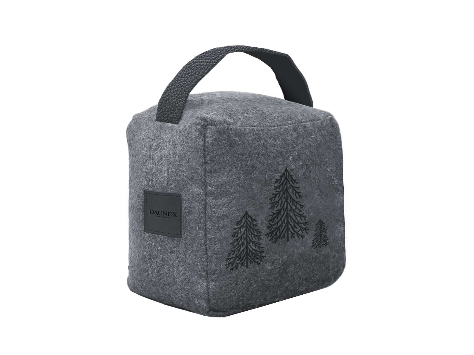 Immagine principale di Fermaporta Feltro Abete h 14x14x10 cm Daunex (2 Colori) | Daunex