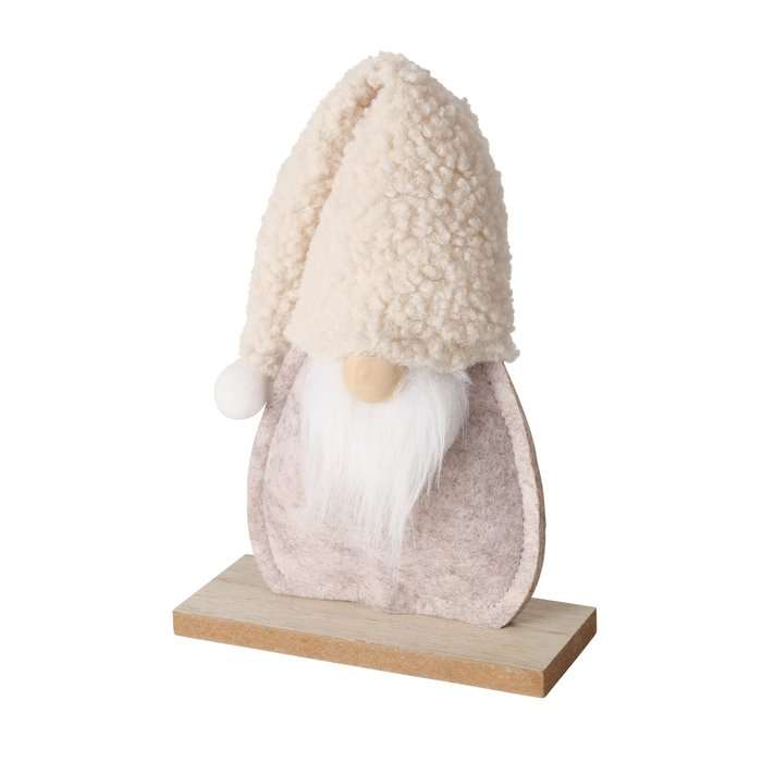 Immagine principale di Gnomo di Natale Fred in tessuto e legno h 18 cm (4 colori) | Boltze