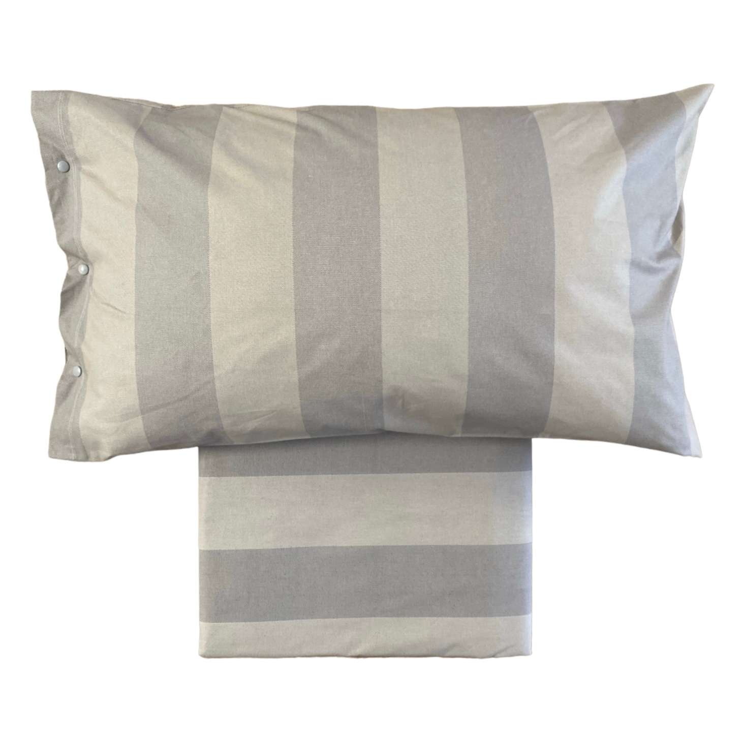 Immagine principale di Completo Letto una Piazza e Mezza Righe in 100% Cotone (2 Colori) | Pietro Zanetti Home