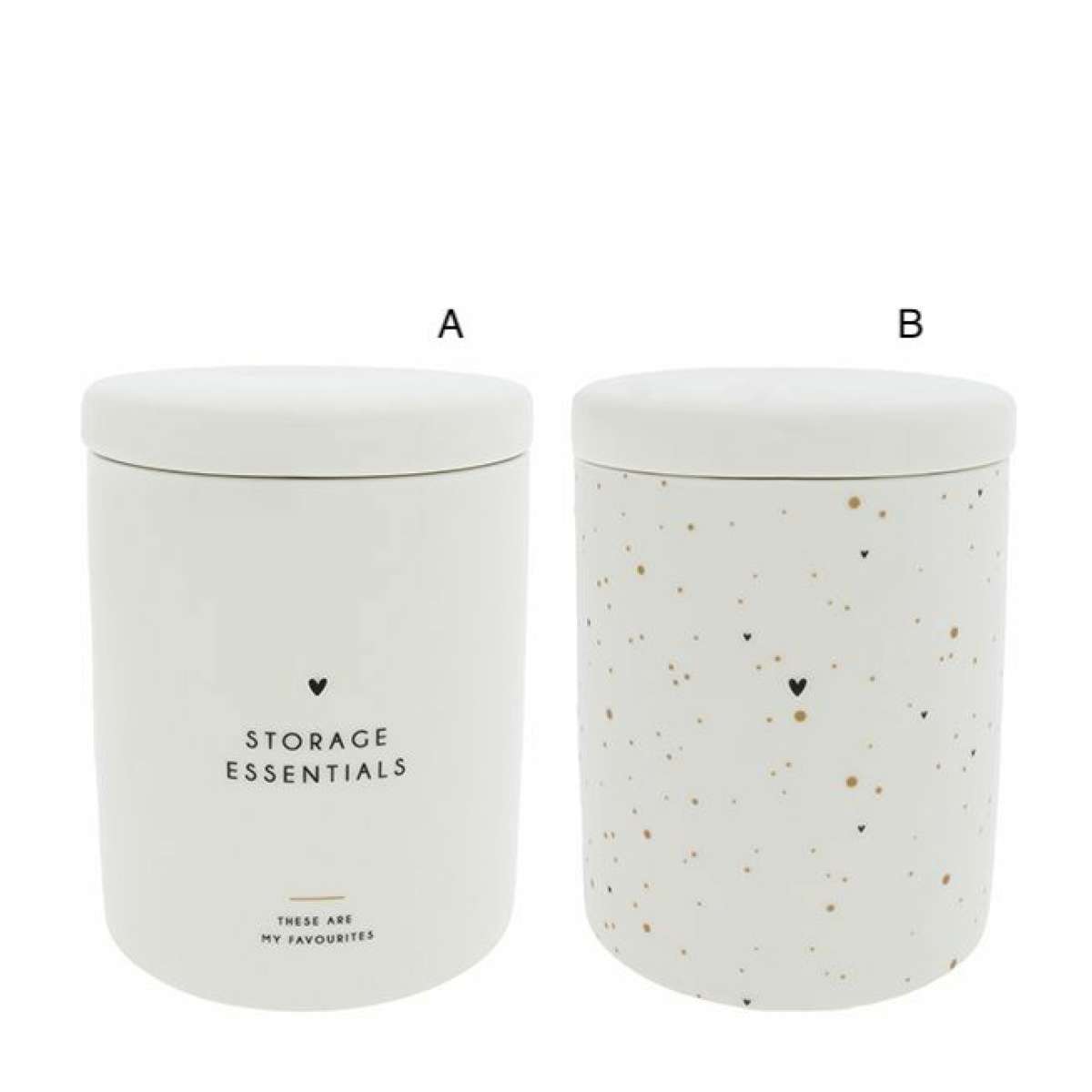 Immagine del prodotto Barattolo con Coperchio Ermetico in Ceramica bianca Medium (2 varianti | Bastion Collections