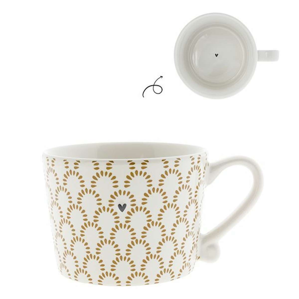 Immagine del prodotto Mug Media Piccoli Archi Cuoricino Caramello | Bastion Collections
