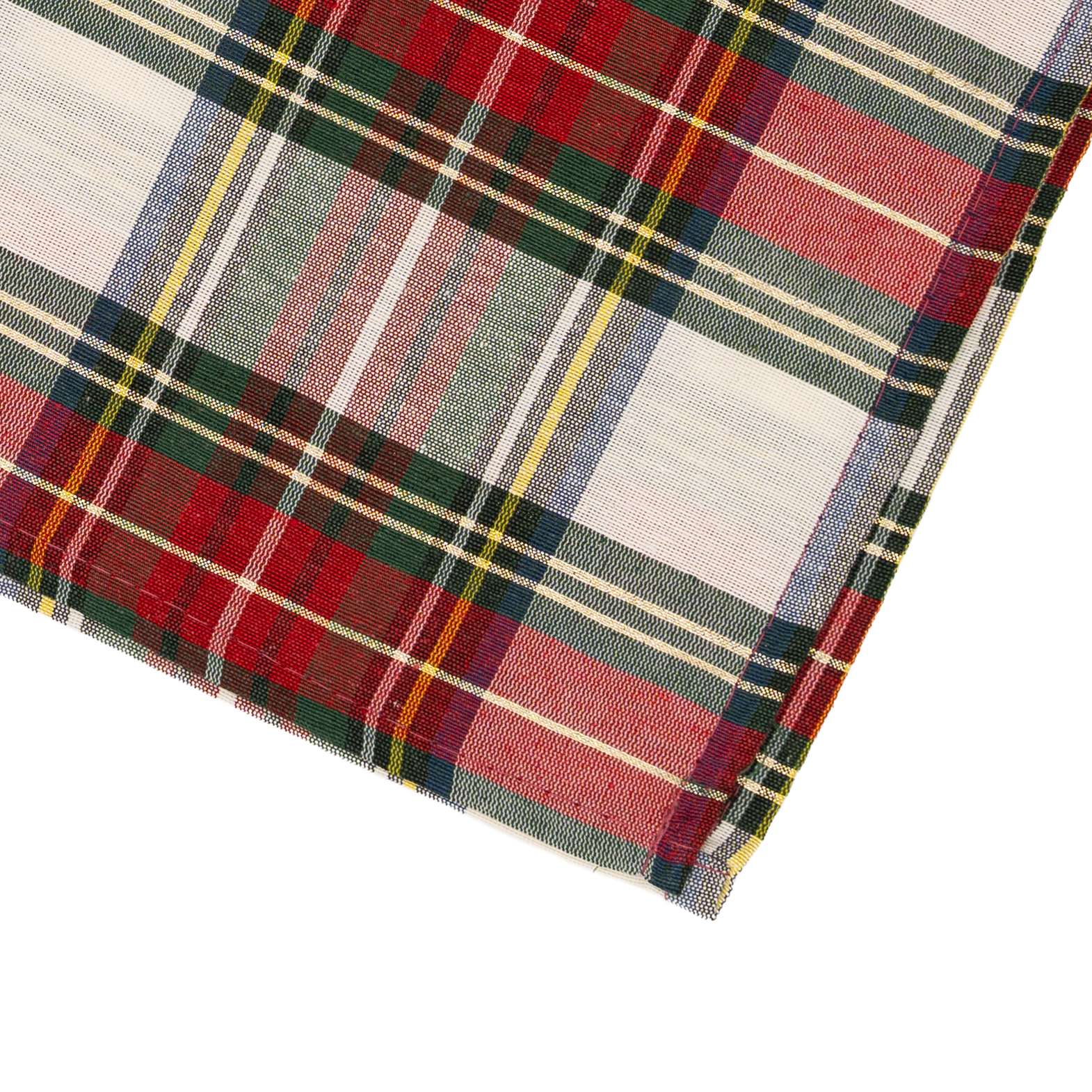 Immagine principale di Runner Tavolo in Cotone Tartan Scozzese con Lurex Oro 45x140 cm (2 colori | Pietro Zanetti Home