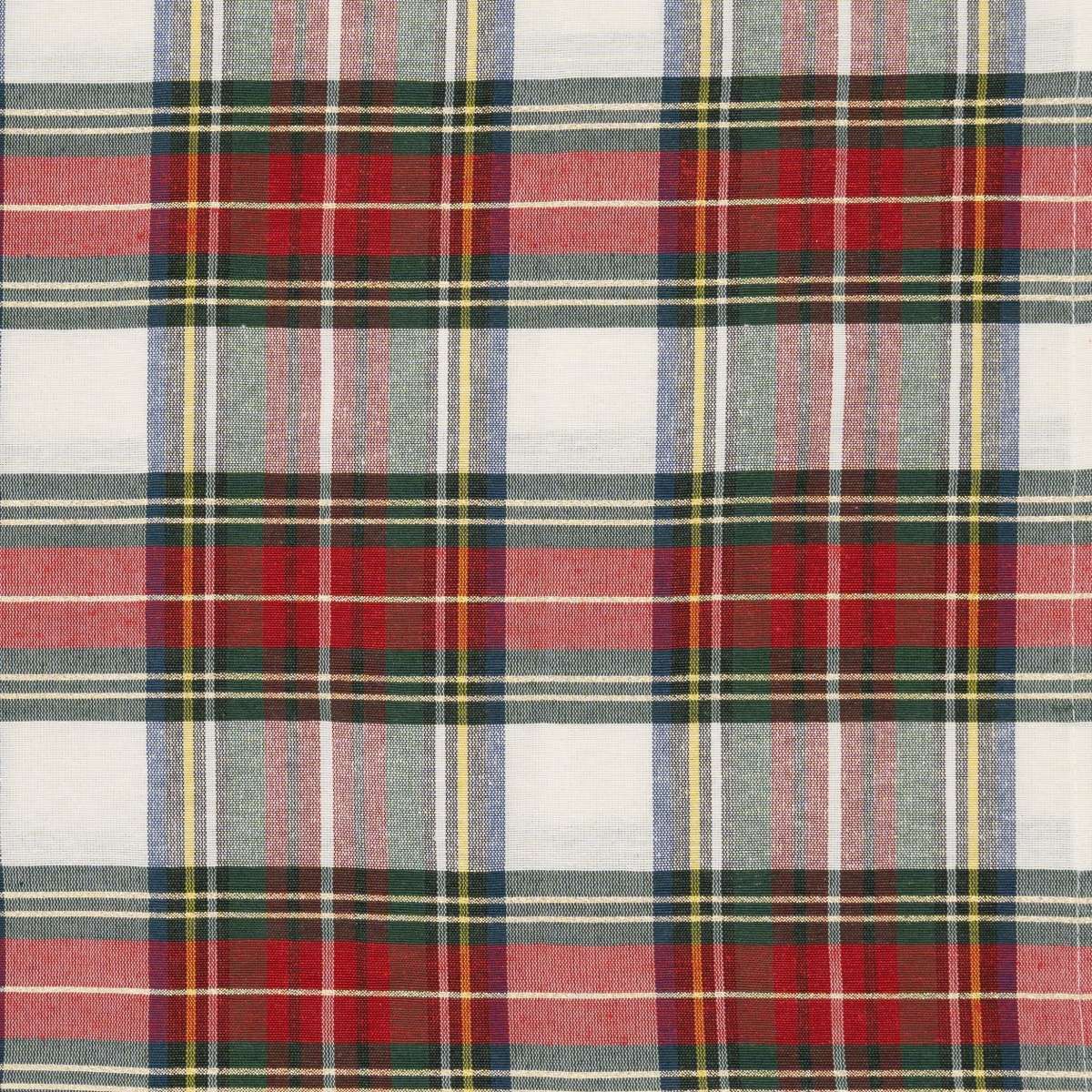 Immagine del prodotto Tovaglia Rettangolare Tartan Scozzese Bianco con Lurex Oro | Pietro Zanetti Home