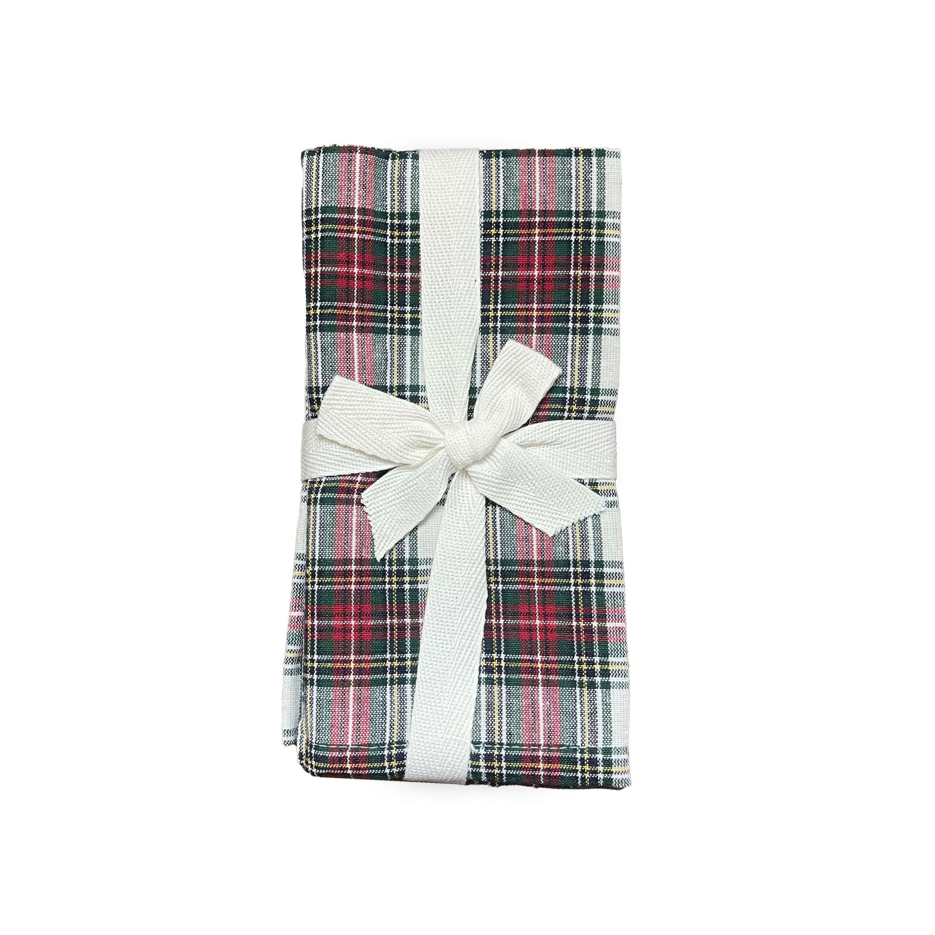 Immagine principale di Set di 4 Tovaglioli Tartan Scozzese in 100% Cotone (2 Colori) | Pietro Zanetti Home