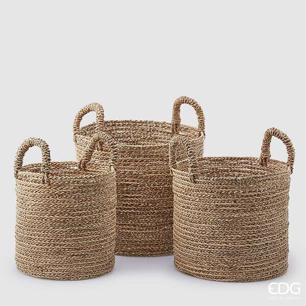 Immagine principale di Cesta Basica Rotonda con Manico - 3 Misure | EDG Enzo De Gasperi