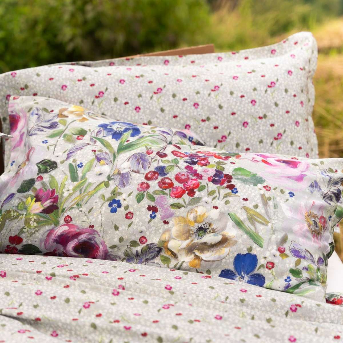 Immagine del prodotto Parure Copripiumino Matrimoniale Grace in Raso di Cotone | Tessitura Toscana Telerie