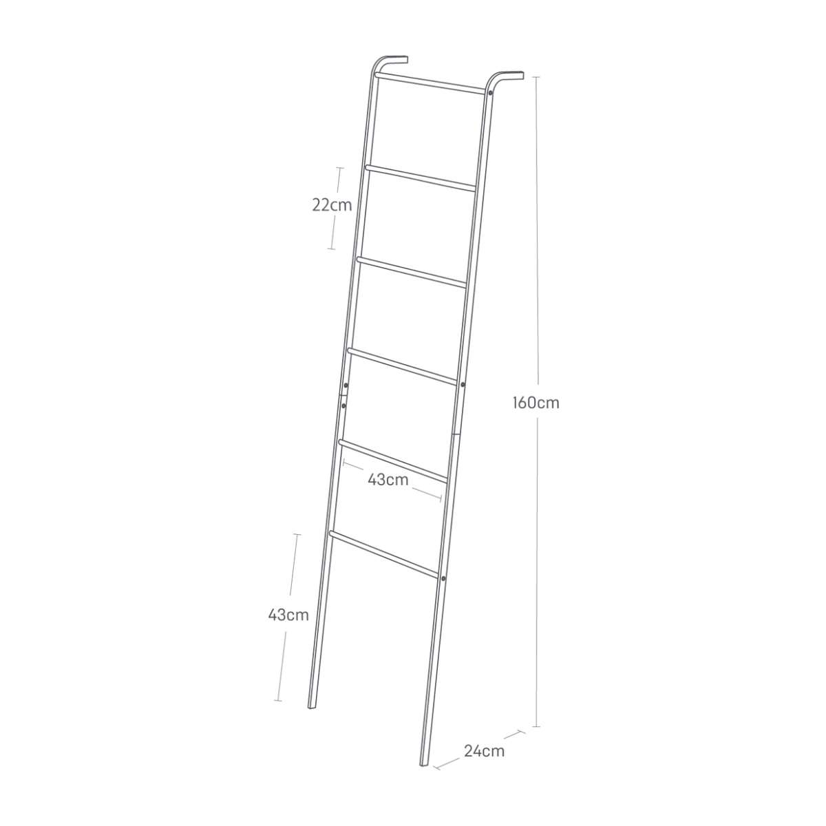 Immagine del prodotto Appendiabiti / Scala Tower Bianco | Yamazaki