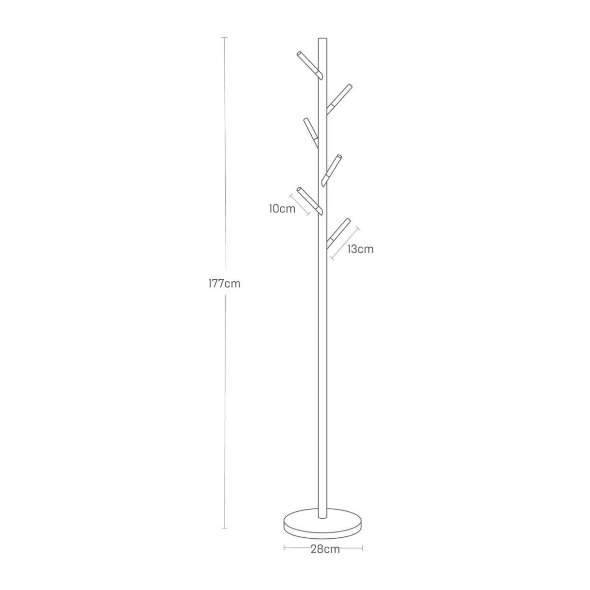 Immagine del prodotto Appendiabiti Plain Bianco | Yamazaki