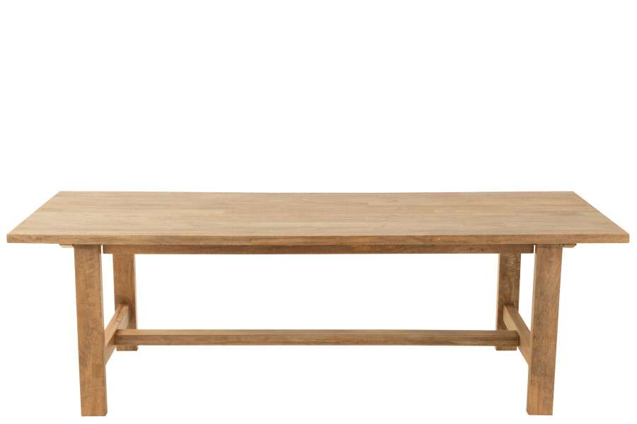 Immagine principale di Tavolo Rettangolare Man 240x95x76cm in Legno Naturale | Jolipa
