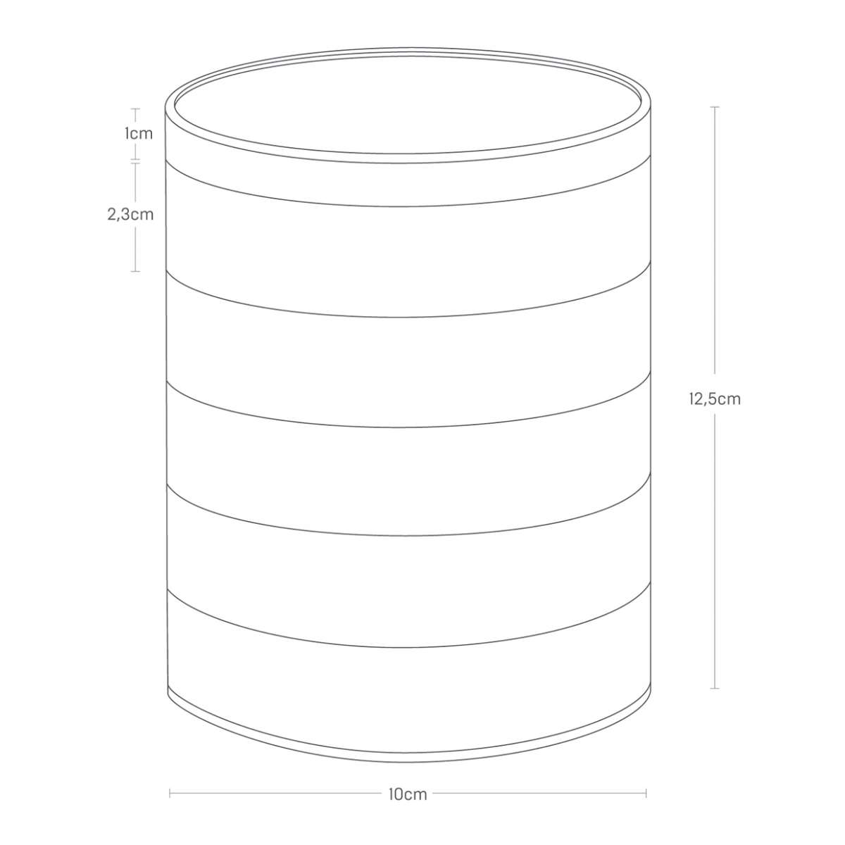 Immagine del prodotto Scatola Porta accessori Tosca a 5 Livelli Bianca | Yamazaki